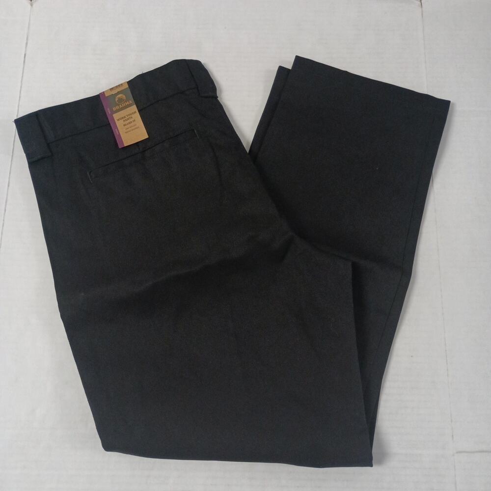 Brahma Men's Work‎ Tough Pants Size 44x32 Black Relaxed Fit